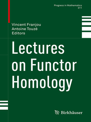 cover image of Lectures on Functor Homology